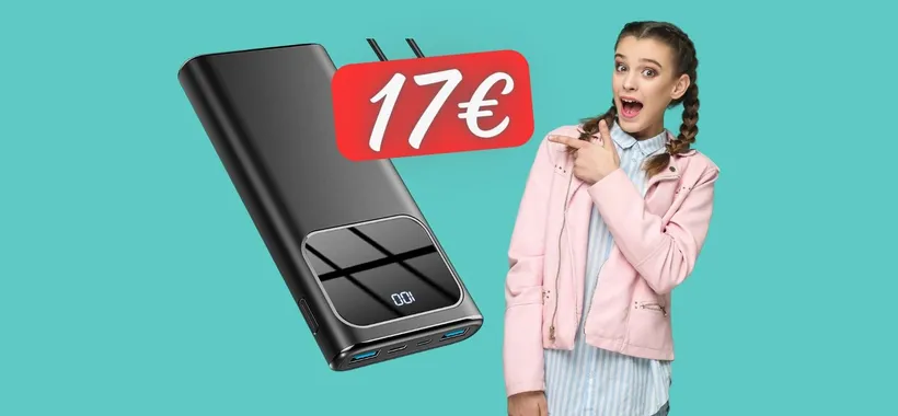 BOMBA su Amazon per questo Power Bank potente con 3 uscite a 17€