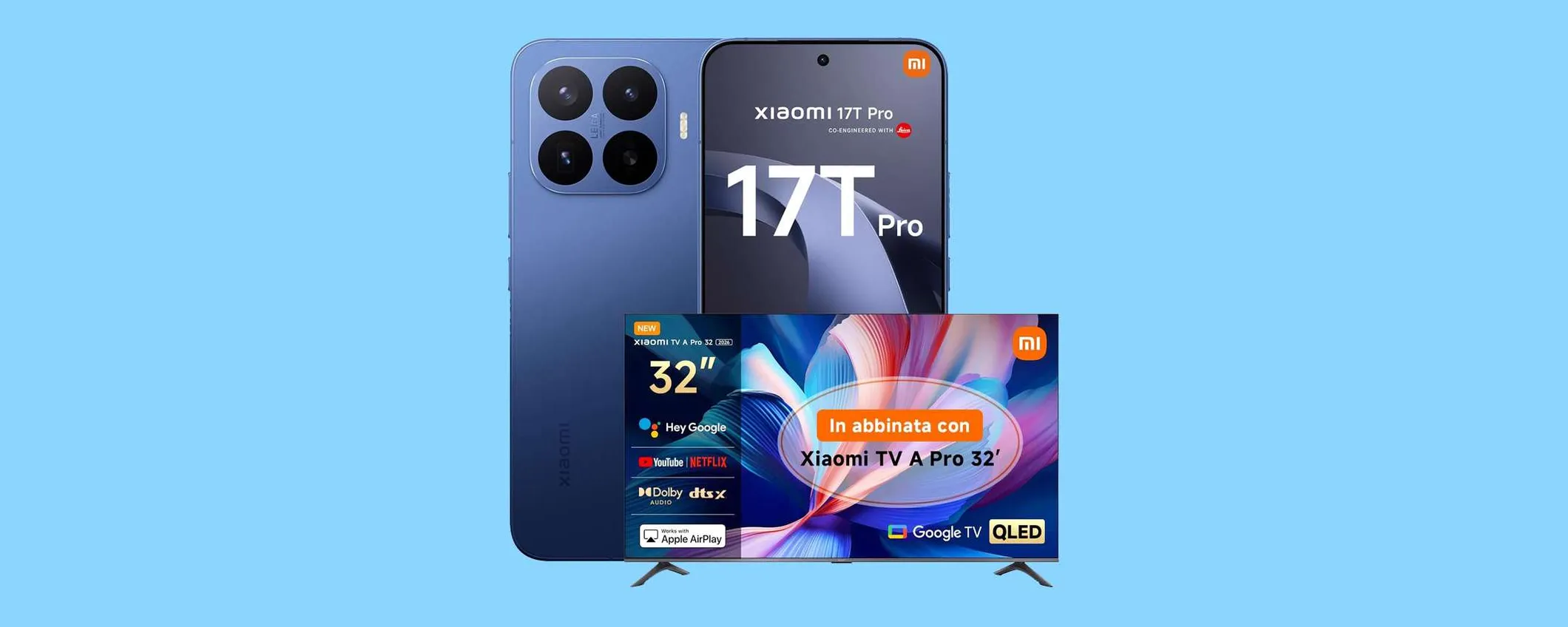 Xiaomi 17T Pro in offerta con Smart TV Xiaomi inclusa: sconto di 100€ per il bundle