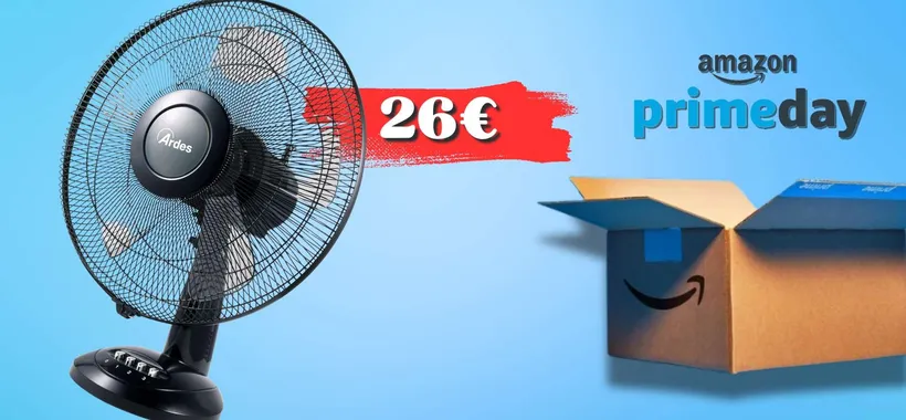 Manca l'aria? Ecco il ventilatore da tavolo a soli 26€ del Prime Day
