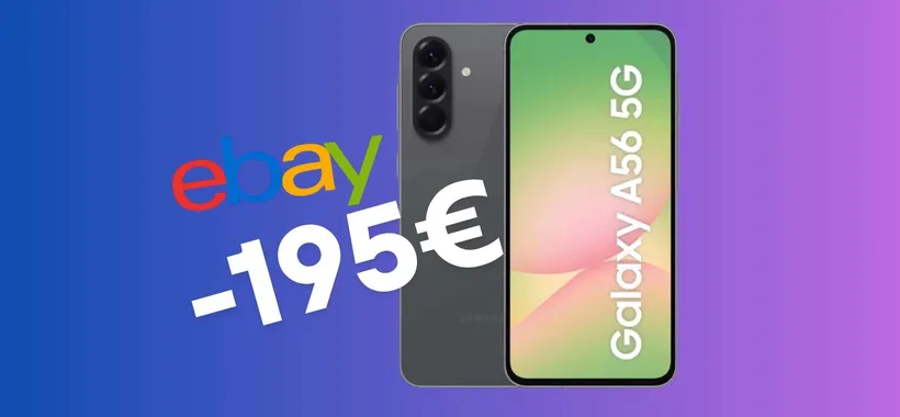 Samsung Galaxy A56 5G da 256GB in SCONTO di 195€ è un best buy