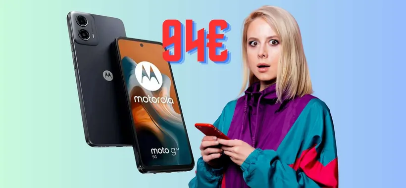 Prezzo fuori di testa su eBay per Motorola Moto G34 5G da 128GB (94€)