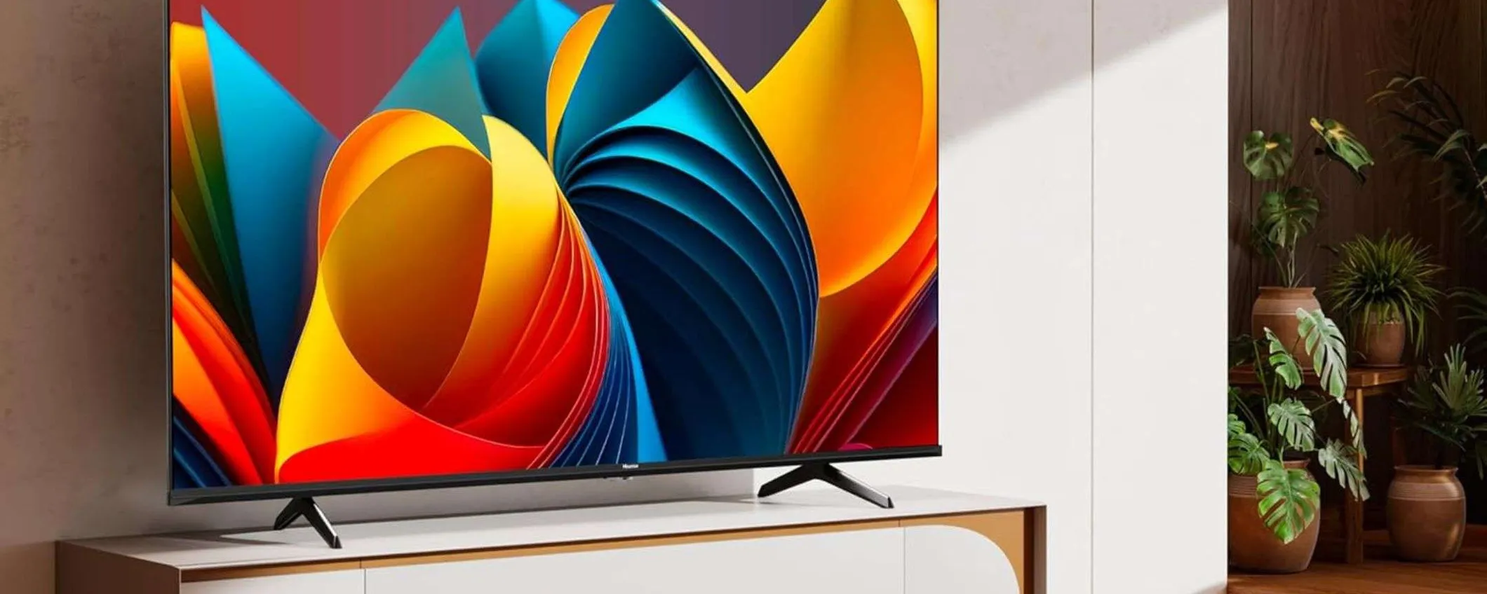 La smart TV Hisense UHD 4K da 65