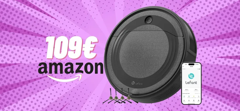 Robot aspirapolvere da 4500Pa per una pulizia completa a costo minimo (109€)