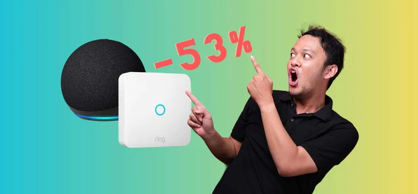 Echo Dot + Ring Intercom: il citofono diventa smart e lo sconto è del 53%