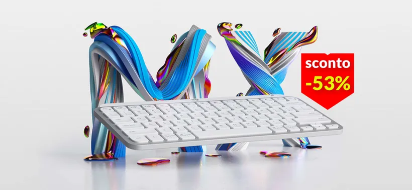 Tastiera Logitech multidispositivo e retroilluminata: mai costata così poco