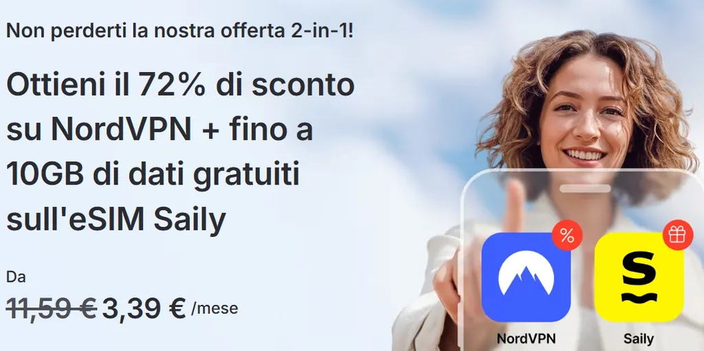 nordvpn saily insieme offerta