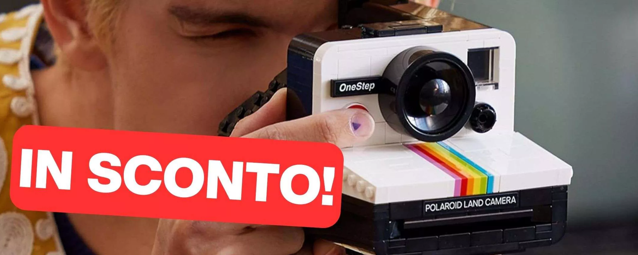 LEGO Ideas Fotocamera Polaroid OneStep SX-70 Kit Vintage di Costruzione per  Adulti, Oggetto da Collezione con Dettagli Autentici, Attività Creativa