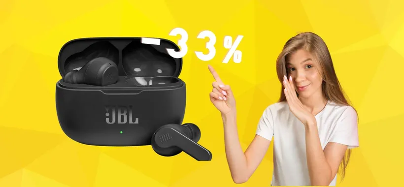 JBL Wave 200TWS: auricolari MERAVIGLIOSI a un prezzo SHOCK (-33%)