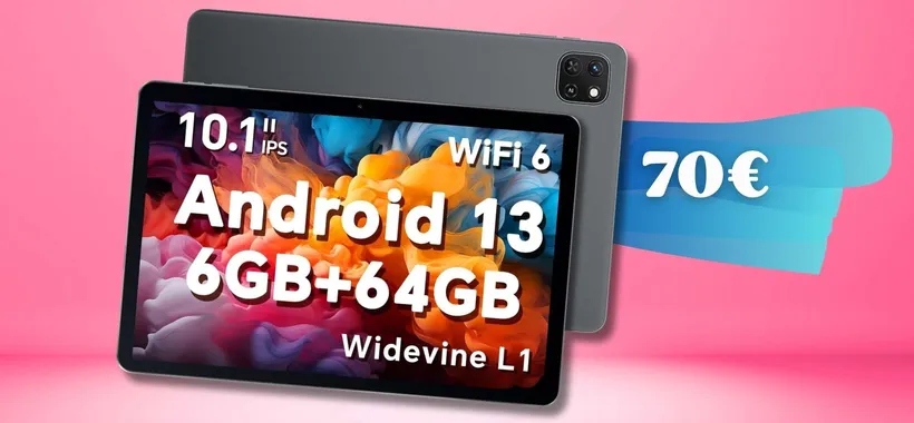 Prezzo ANNIENTATO per Tablet 10" Android 13: soli 70€ con codice Amazon
