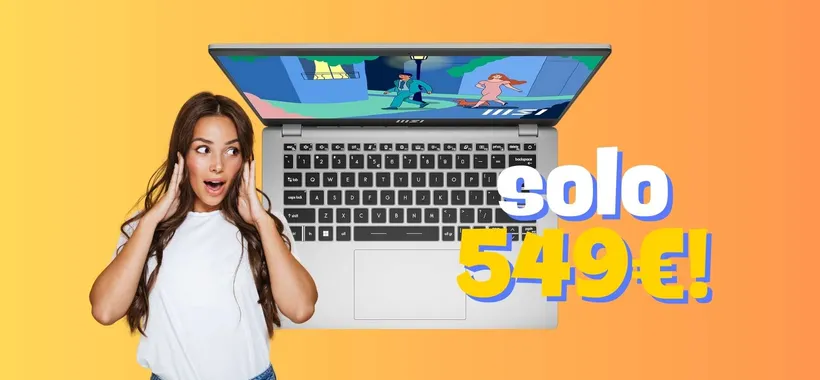 Laptop MSI Modern 14: potenza, velocità e prestazioni a soli 549€