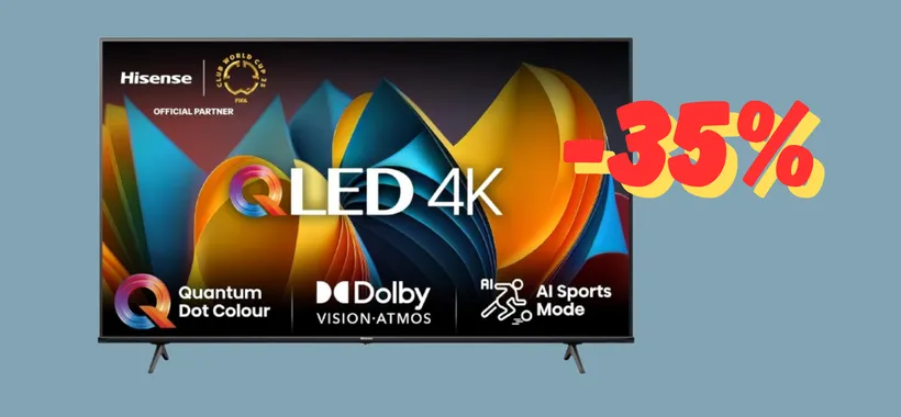 Il televisore Hisense QLED da acquistare subito
