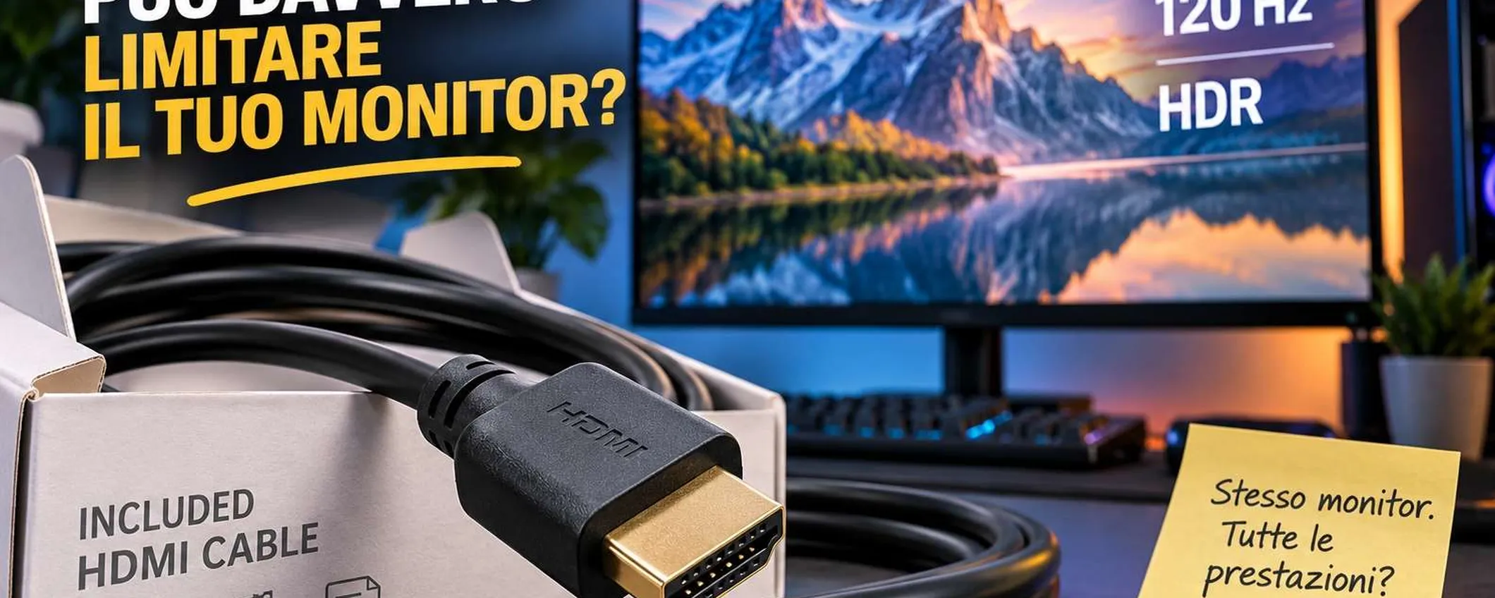Quel cavo HDMI potrebbe frenare il tuo nuovo monitor: cosa controllare