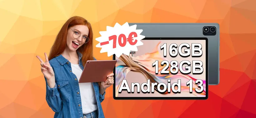 Tablet con 16GB RAM e 128GB memoria + SIM a 70€ in MENO