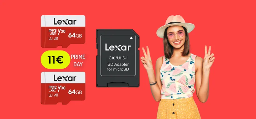 MicroSD 64GB Lexar, con appena 11€ puoi portarne a casa DUE