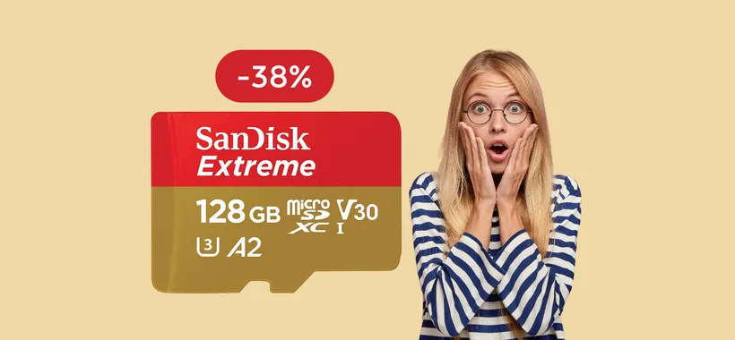 MicroSD 128GB SanDisk ad un prezzo che sfiora il ridicolo: solo 28€