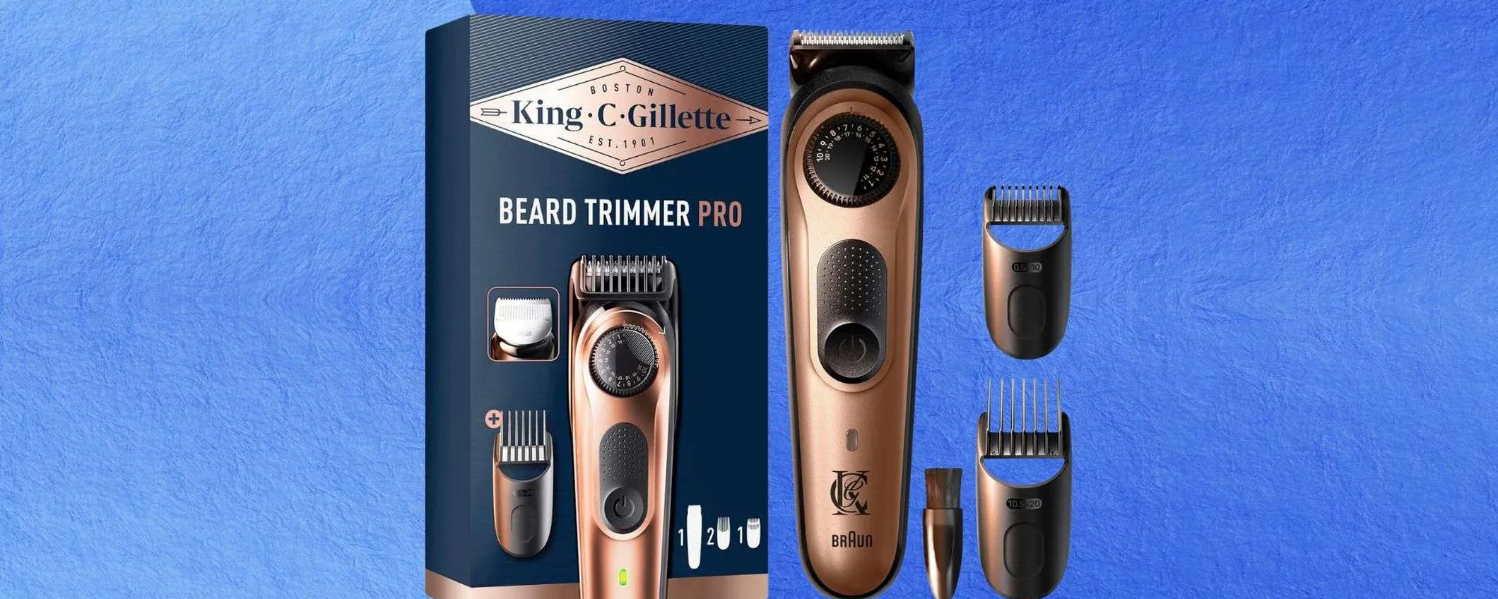 40 impostazioni di lunghezza e lame affilate: il rasoio King C. Gillette ora a soli 34,99€