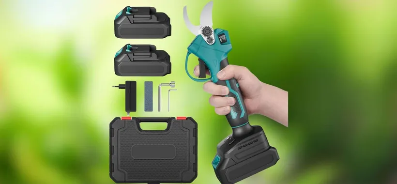 Forbici da potatura a batteria in OTTIMO DOPPIO SCONTO su Amazon