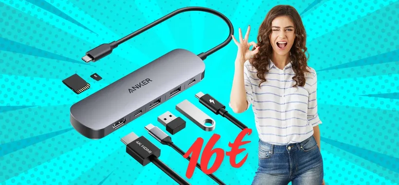 Tutte le porte che non hai con l'Hub USB Anker 7 in 1 a soli 16€