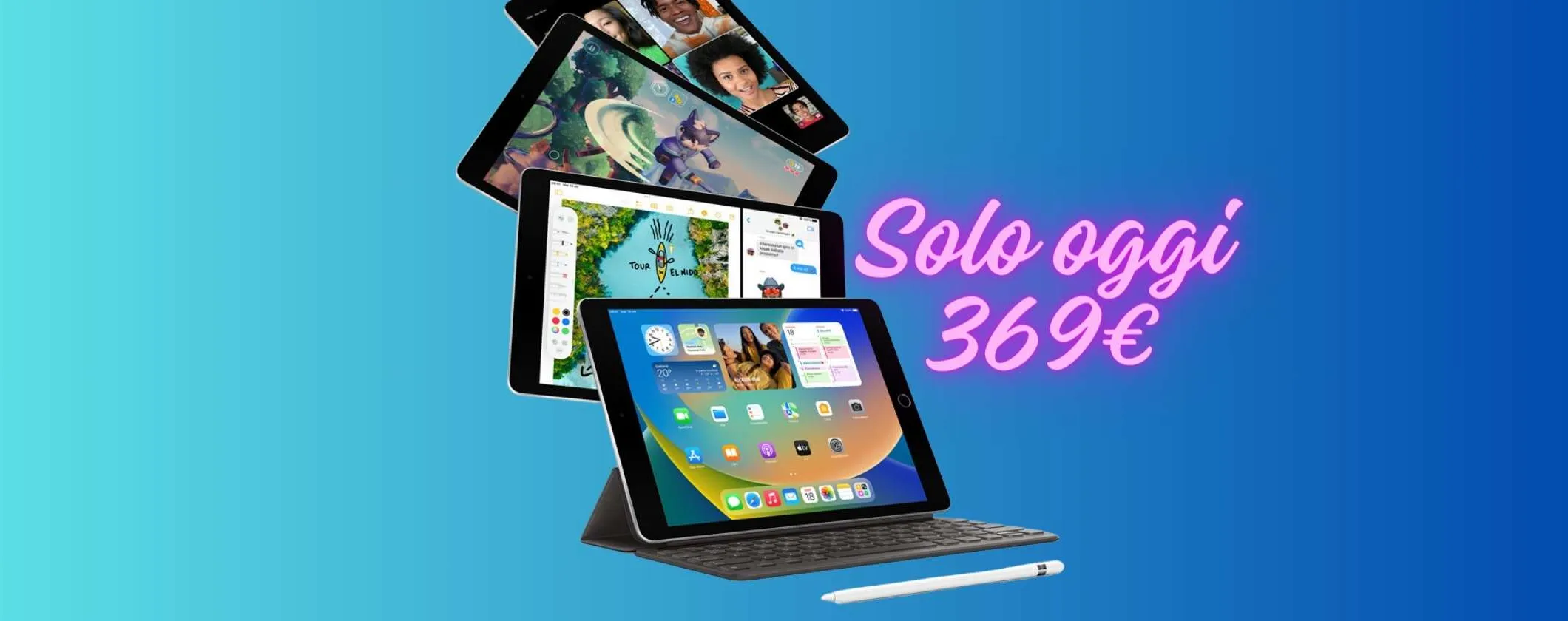 Apple iPad 9: il tablet più AMATO a soli 369€ solo per OGGI