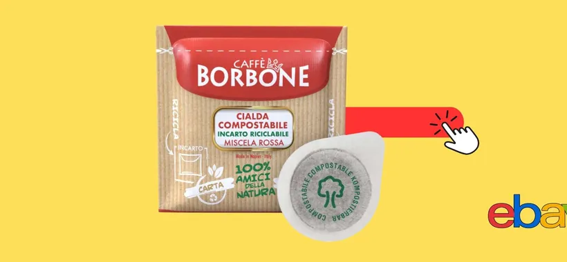 Riserva di caffè con il megapack 150 cialde Caffè Borbone: 0,18€ l'una