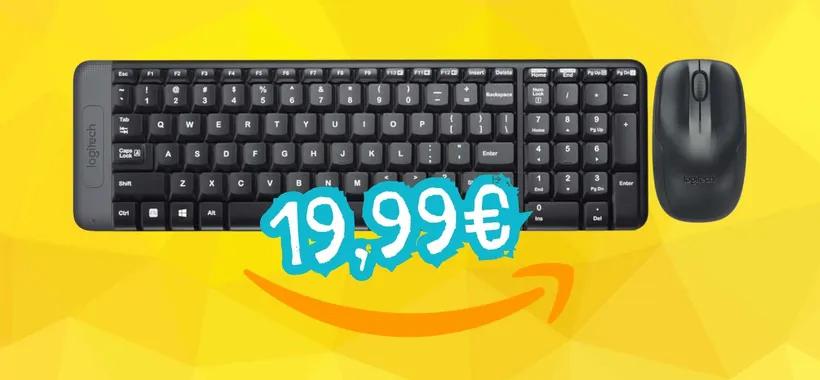 Appena 19,99€ e puoi avere tastiera e mouse wireless Logitech (scopri come)