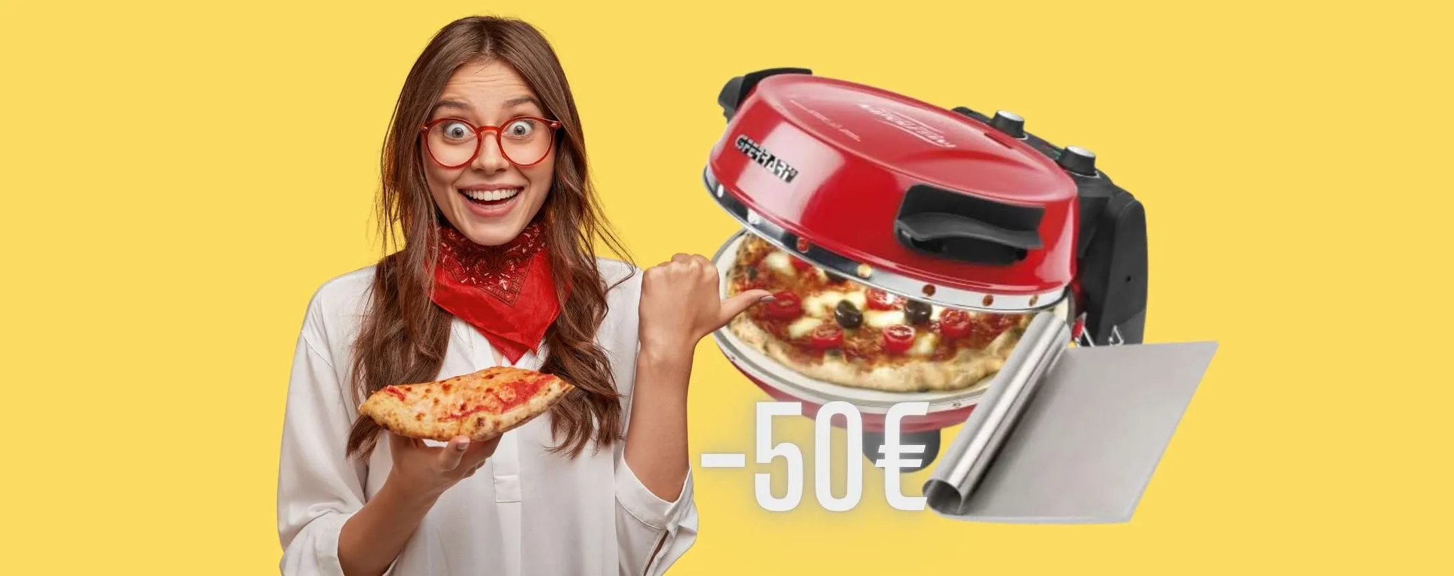 G3 Ferrari: forno pizza con doppia pietra refrattaria, ricettario e palette (-50€)