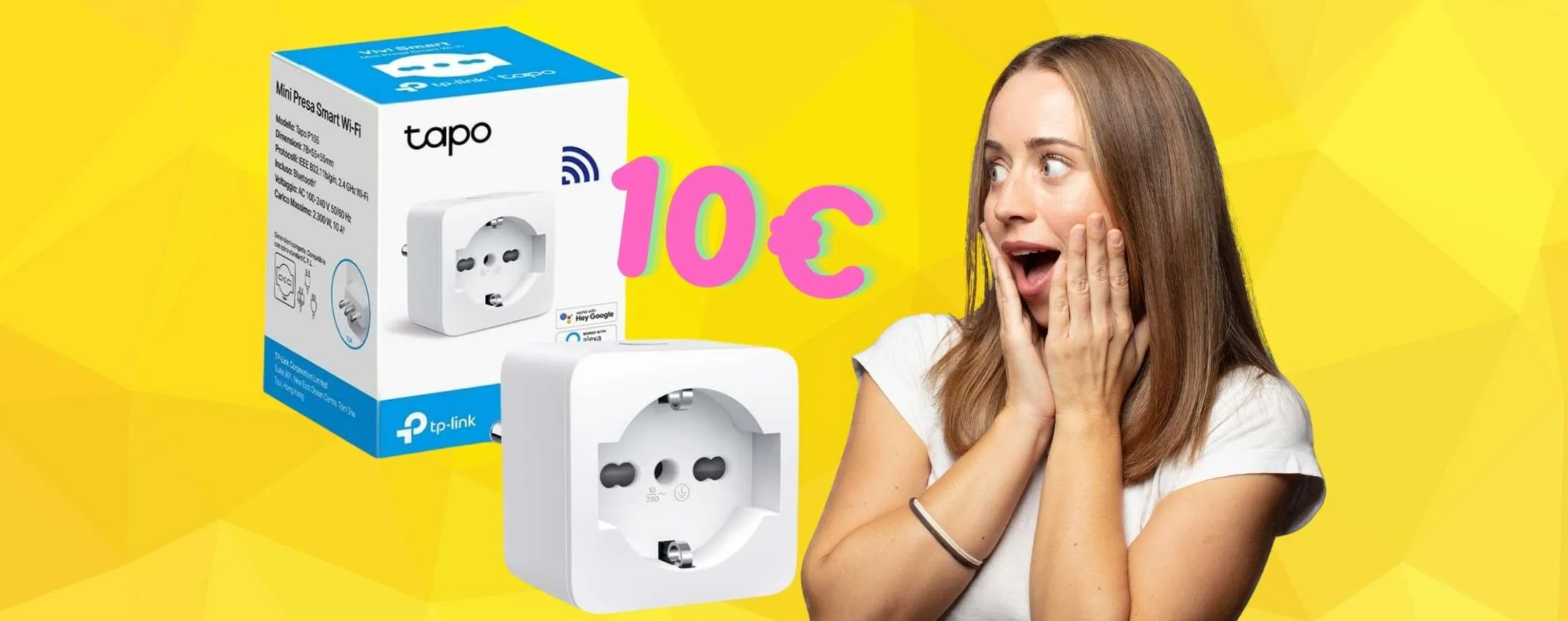 Tutto smart con la presa WiFi Tapo P105: controllo remoto e vocale a soli 10€
