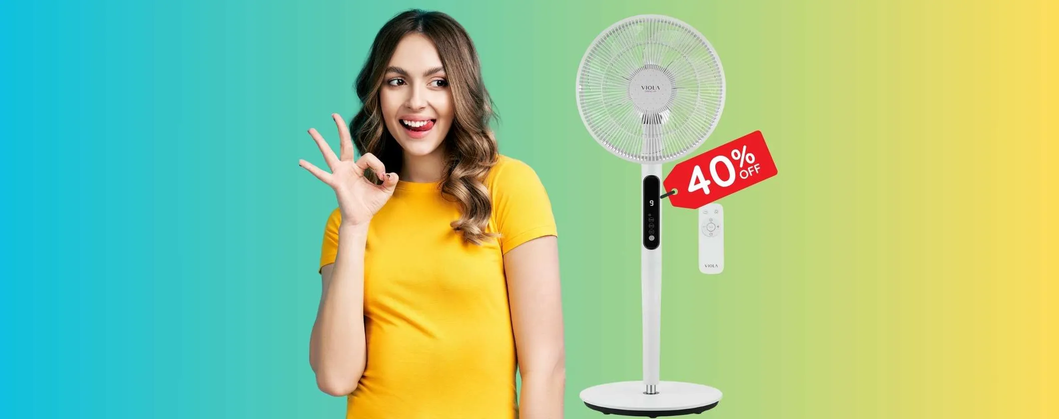 Ventilatore a piantana silenzioso, basso consumo e 9 velocità in sconto al 40%