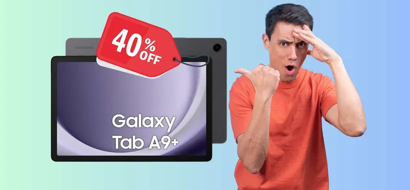 Samsung Galaxy Tab A9+ al 40% in MENO è una FAVOLA (Amazon)