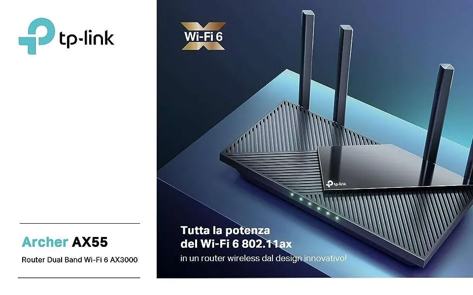 Router Wi-Fi 6 TP-Link Archer AX55 in offerta: prezzo in picchiata, lo paghi 74,99€