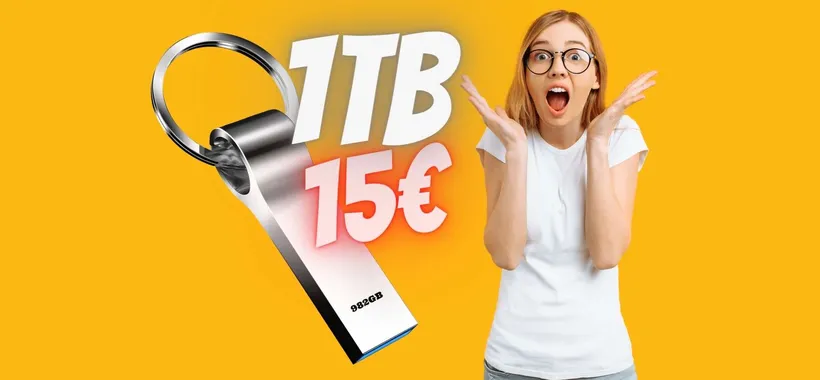Chiavetta USB da 1TB a soli 15€: Amazon fa IMPAZZIRE il Web