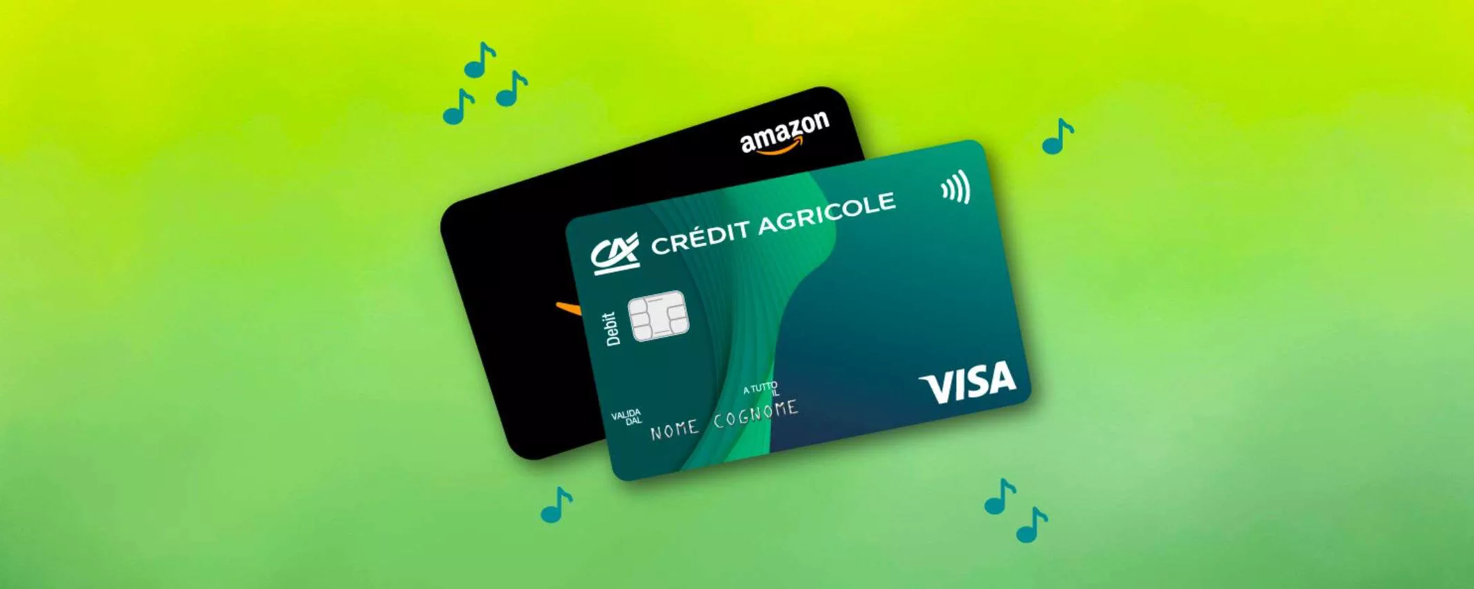 Crédit Agricole: apri il conto online e ricevi fino a 150 euro di buoni Amazon
