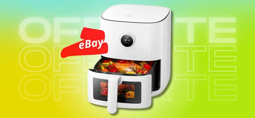Friggitrice ad aria Xiaomi, 4L di capienza e sportello in vetro (eBay)