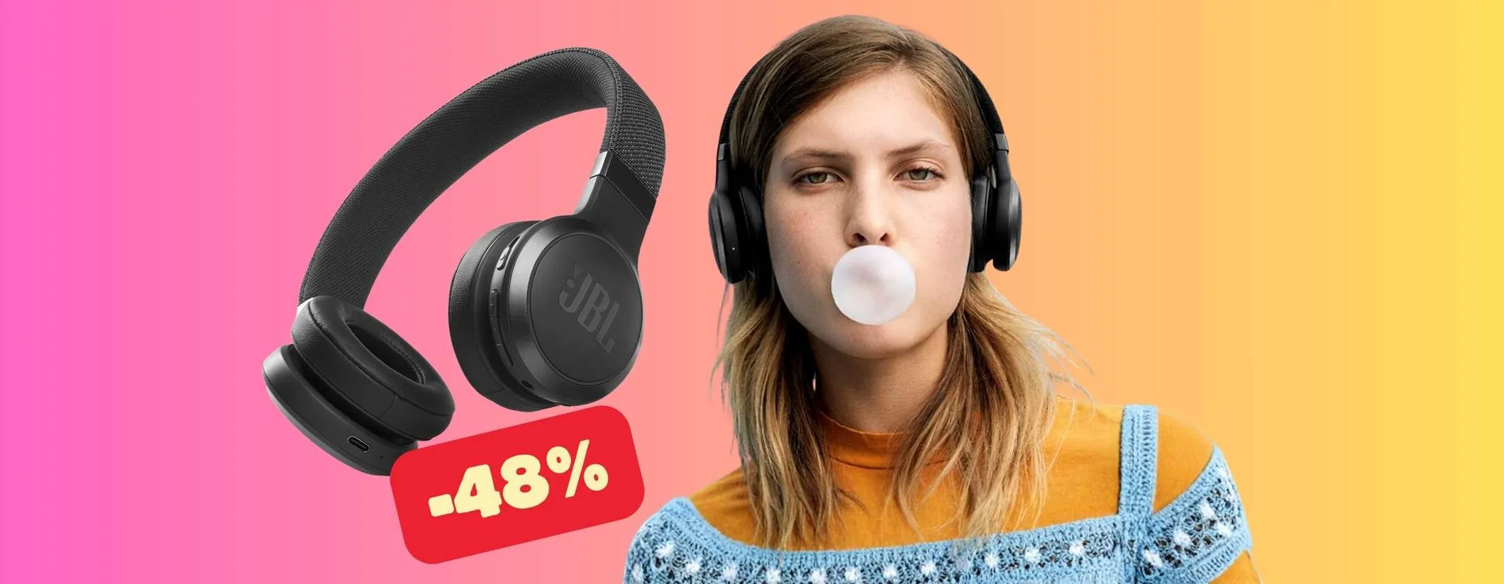 JBL LIVE 460 NC offrono un suono meraviglioso e ora sono in sconto al 48%
