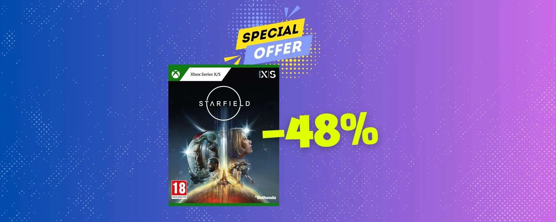 Viaggia nello spazio con Starfield Standard Edition a un prezzo SHOCK (-48%)