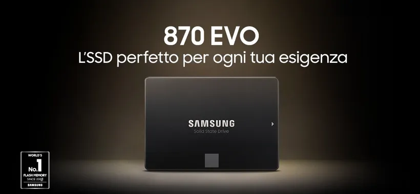 SSD 250GB Samsung: perfetto mix di velocità e resistenza (50€)