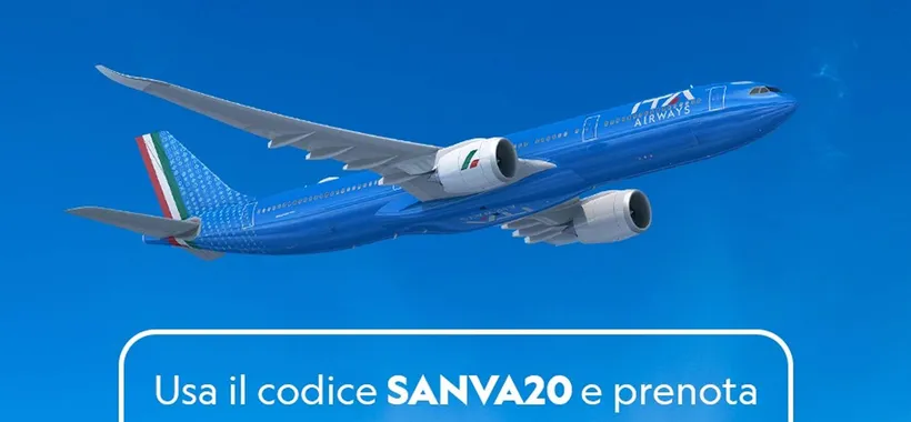 ITA Airways celebra San Valentino con il 20% di sconto sui voli in Italia e nel mondo