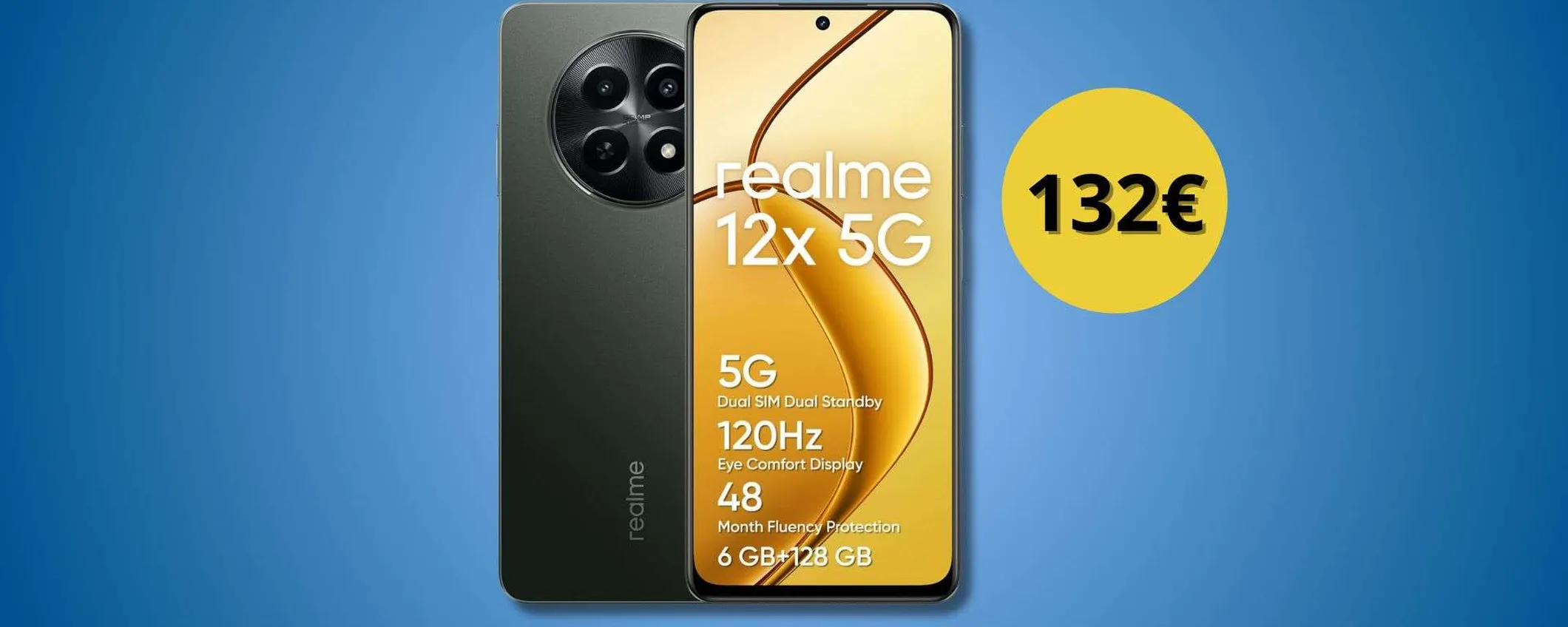 Realme 12X 5G in offerta: appena 132€, è lui l'Android entry-level da prendere oggi