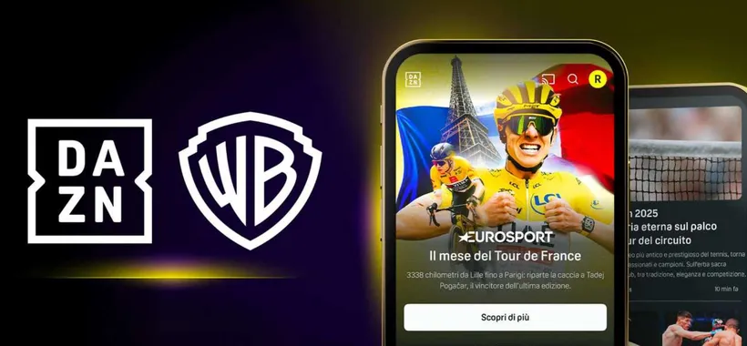 Warner Bros Discovery arriva su DAZN con tutta l’offerta d’intrattenimento