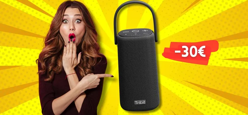 Altoparlante Bluetooth portatile e con audio a 360° che suona 24 ore