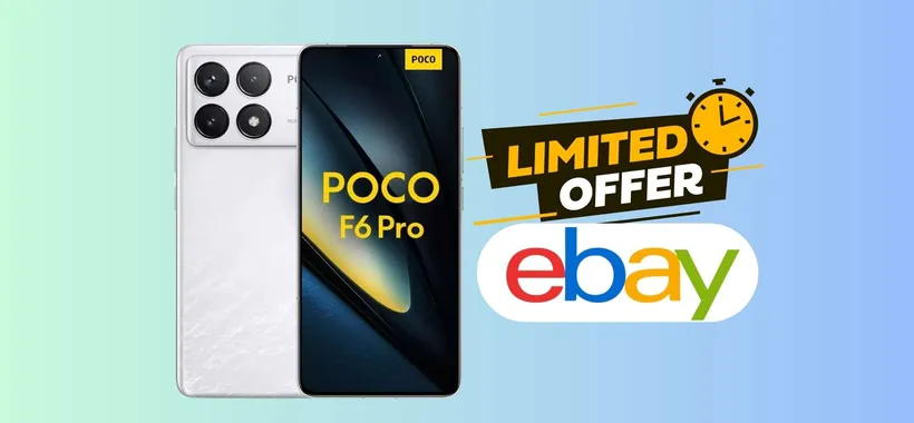 Poco F6 Pro 5G da 512GB e ricarica turbo da 120W oggi a un super prezzo
