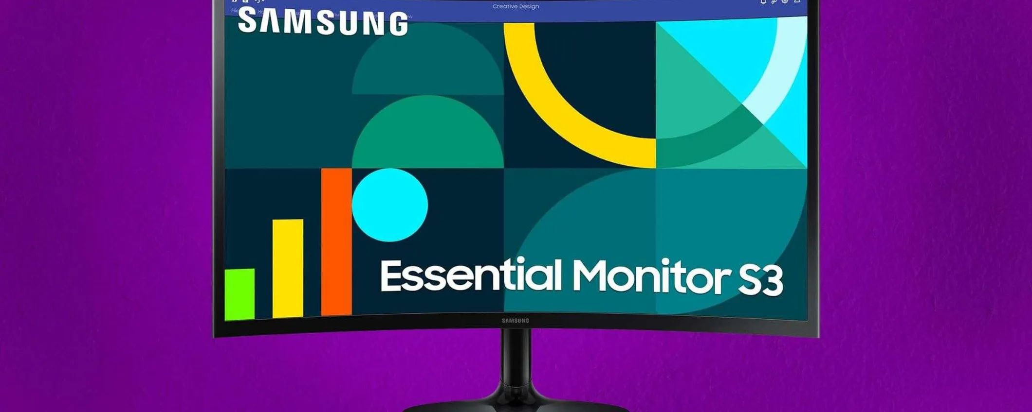 Monitor curvo Samsung a 100Hz, offerta wow: oggi ad appena 99€