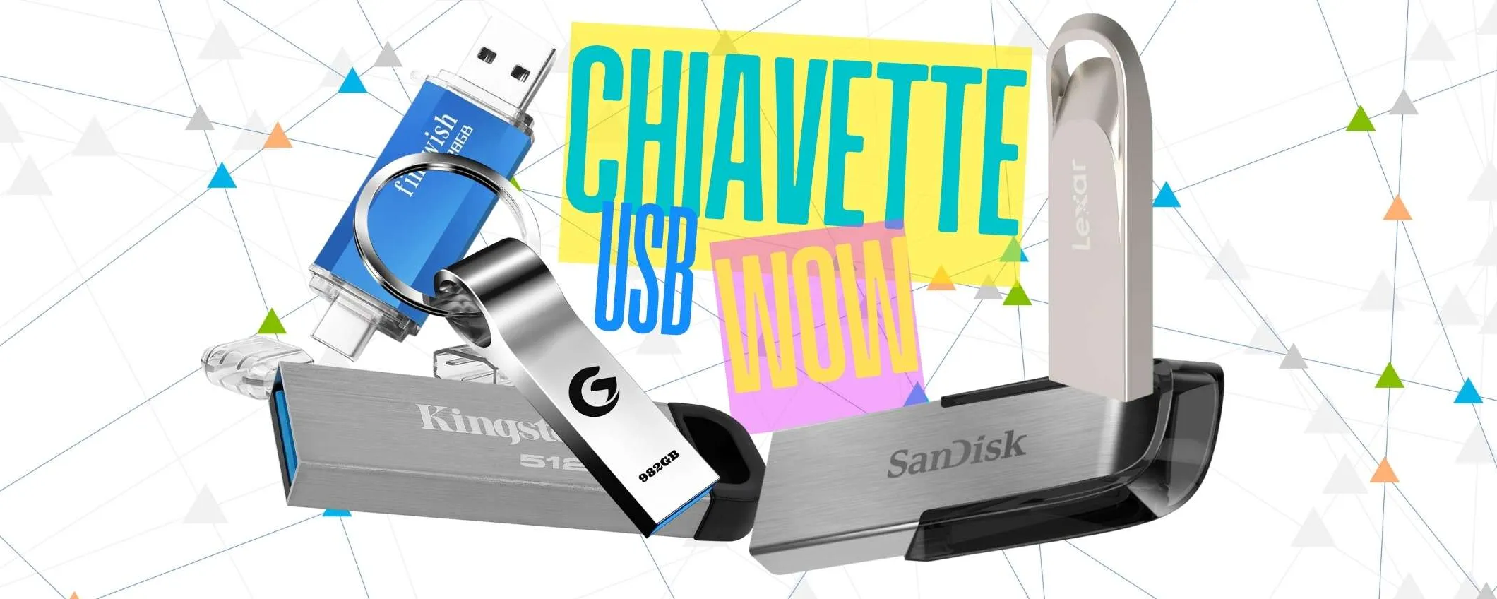 Chiavette USB velocissime con tanti GB spendendo poco? Ecco la lista