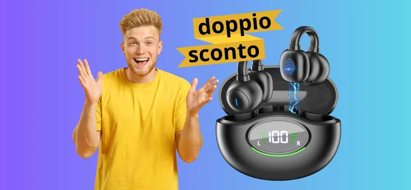 Cuffiette Bluetooth con 42h di autonomia in DOPPIO SCONTO Amazon
