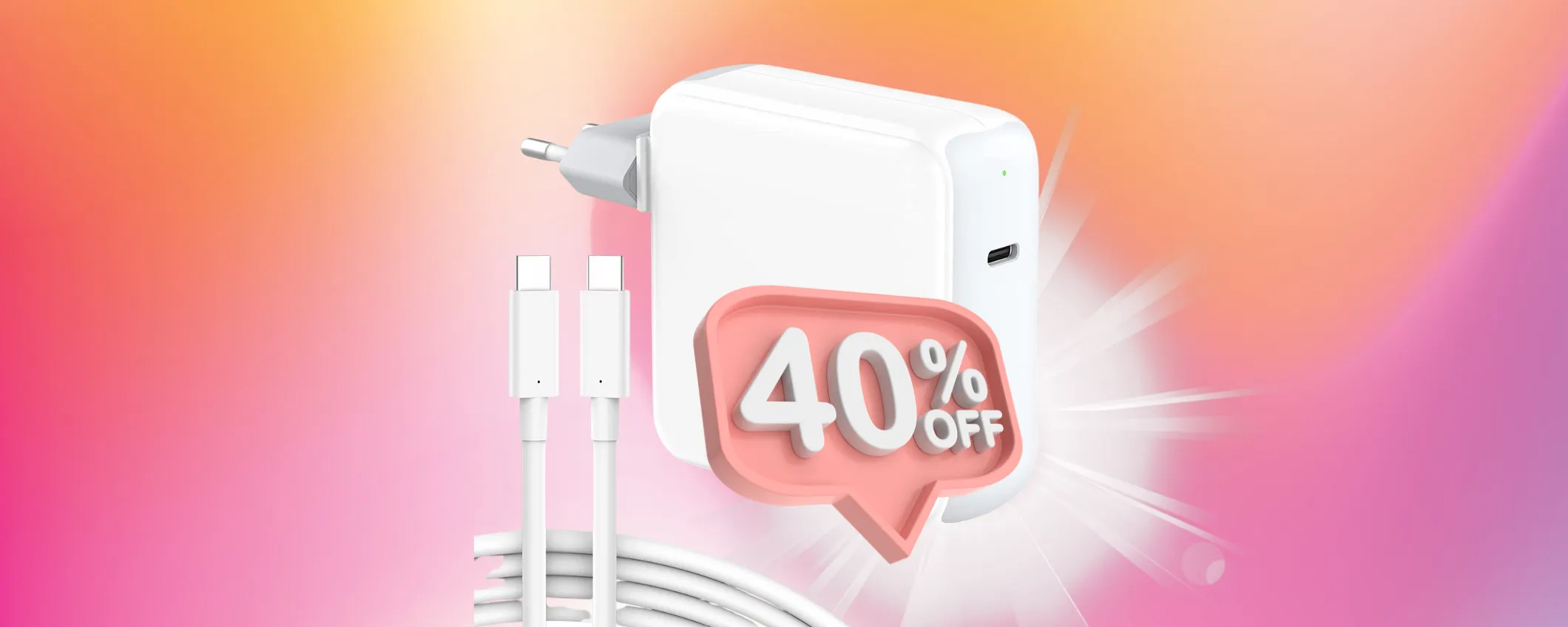 Offerta LAMPO: Caricatore per MacBook a prezzo mini su Amazon