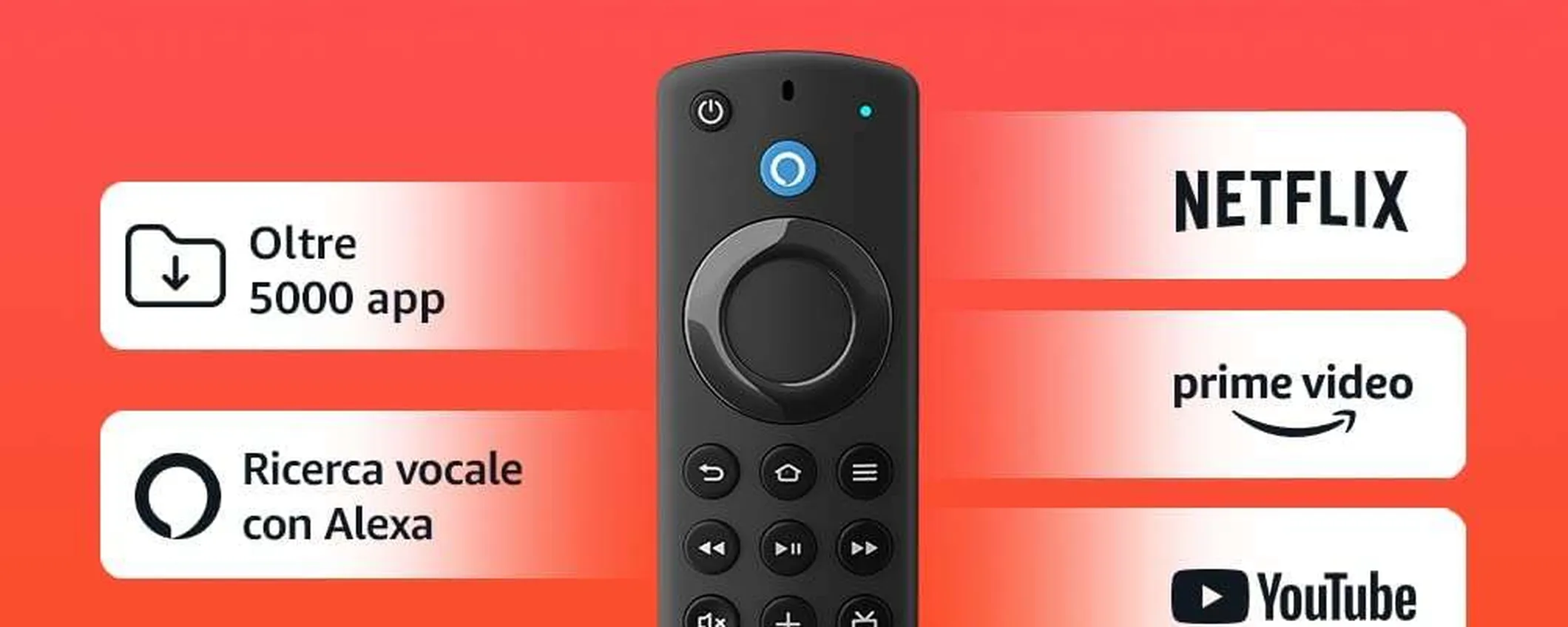 Amazon Fire TV Stick 4K in offerta: risparmi il 50%