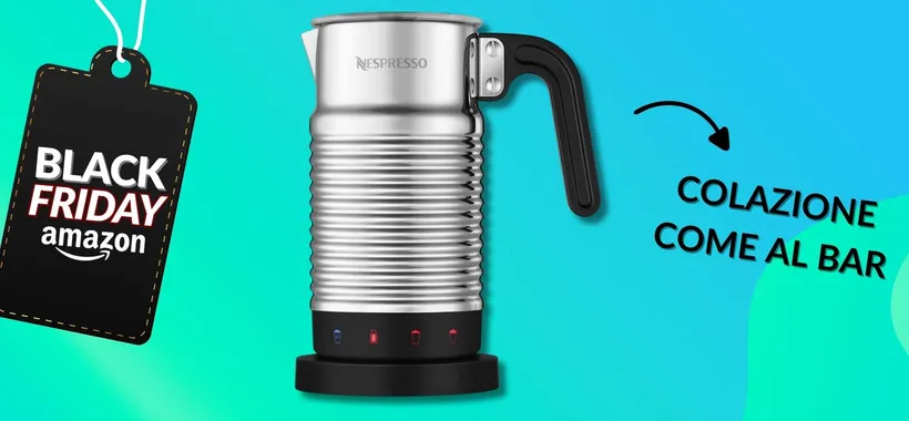 Nespresso Aeroccino 4: leccati i baffi a colazione, ora in sconto 16%