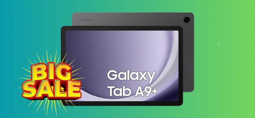 Samsung Galaxy Tab A9+ a 100€ in meno: ancora per poco su Amazon