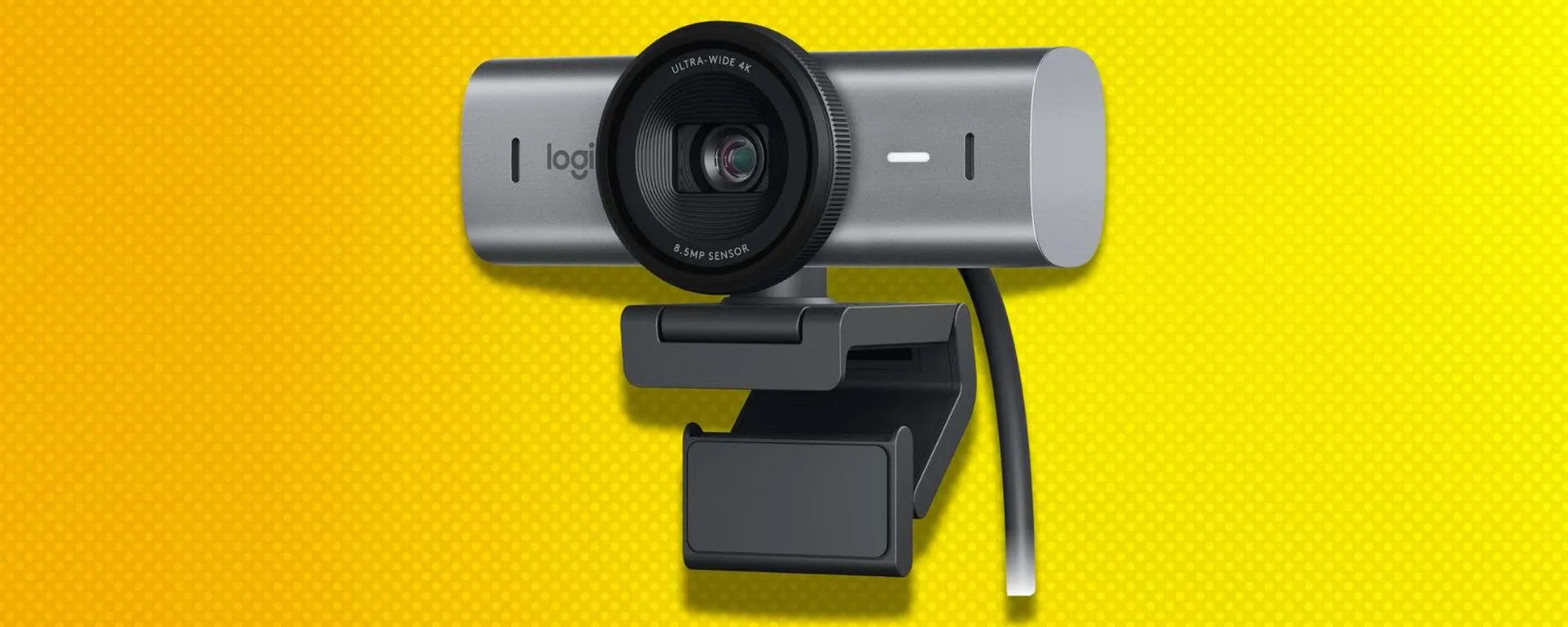 Logitech MX Brio in offerta su Amazon: la webcam definitiva per chi vuole il meglio