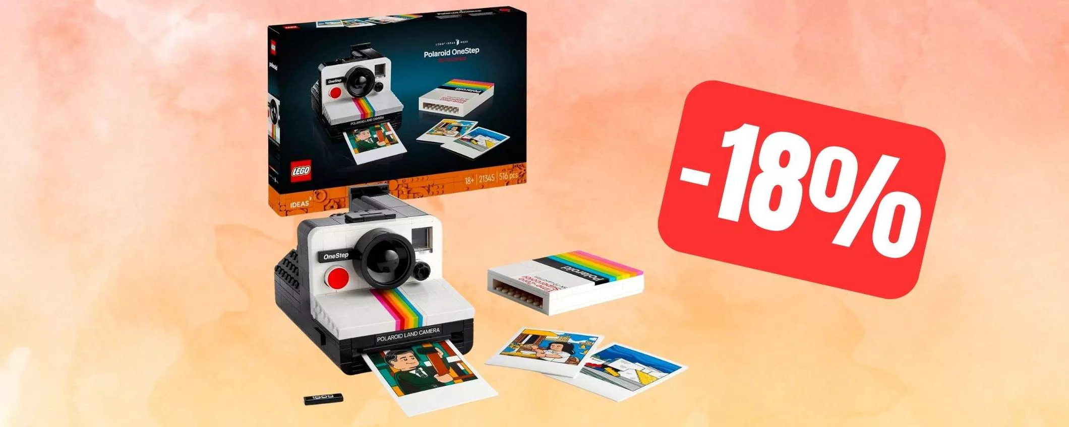 LEGO Polaroid: primo GROSSO SCONTO su Amazon